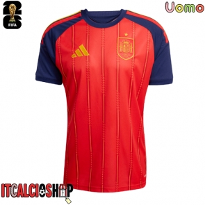 Spagna Prima Maglia Mondiali 2026 Manica Corta